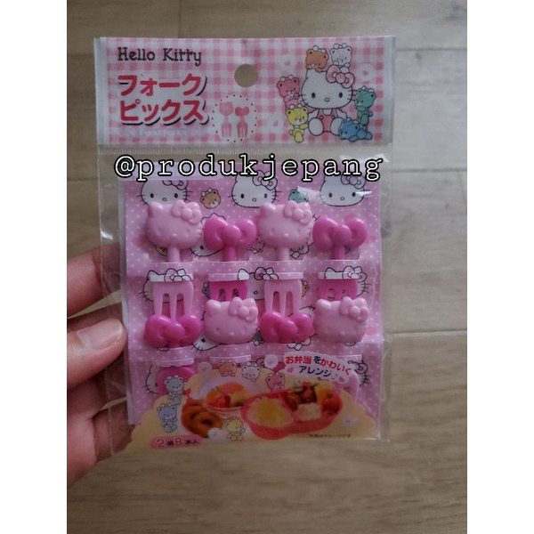 Tusuk Bento Hello Kitty Fork Picks Hello Kitty Food Picks Food Pick