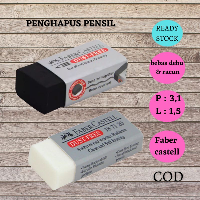 

Penghapus Pensil Faber Castell Hitam Putih