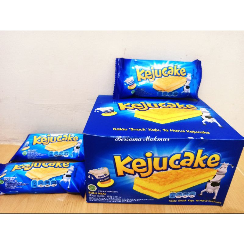 

KejuCake Snack Bolu Keju 192gr (12pcs*16gr)