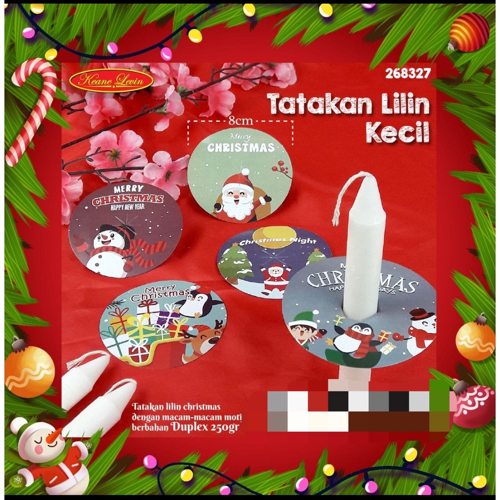 

tatakan lilin natal isi 50 buah 8 cm diameter bahan duplek 250 gr alas lilin