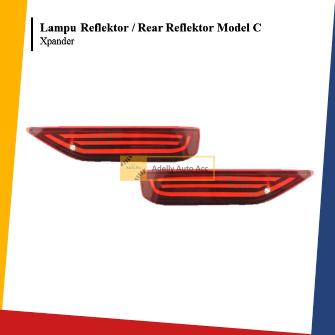 Reflektor Lampu Belakang Rear Reflektor Mobil Mitsubishi Xpander COB PLASMA Model C Baris