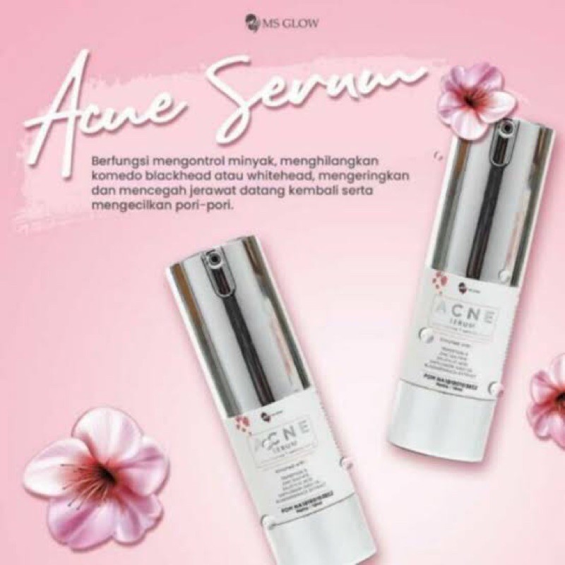 Ms glow - serum acne (10 ml) / (15ml) free bb acne