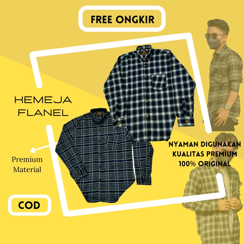 Hem Baju Kemeja Flanel Planel Flannel Uniqlo Kotak Kotak Unisex Pria Wanita Oversize Casual Distro S