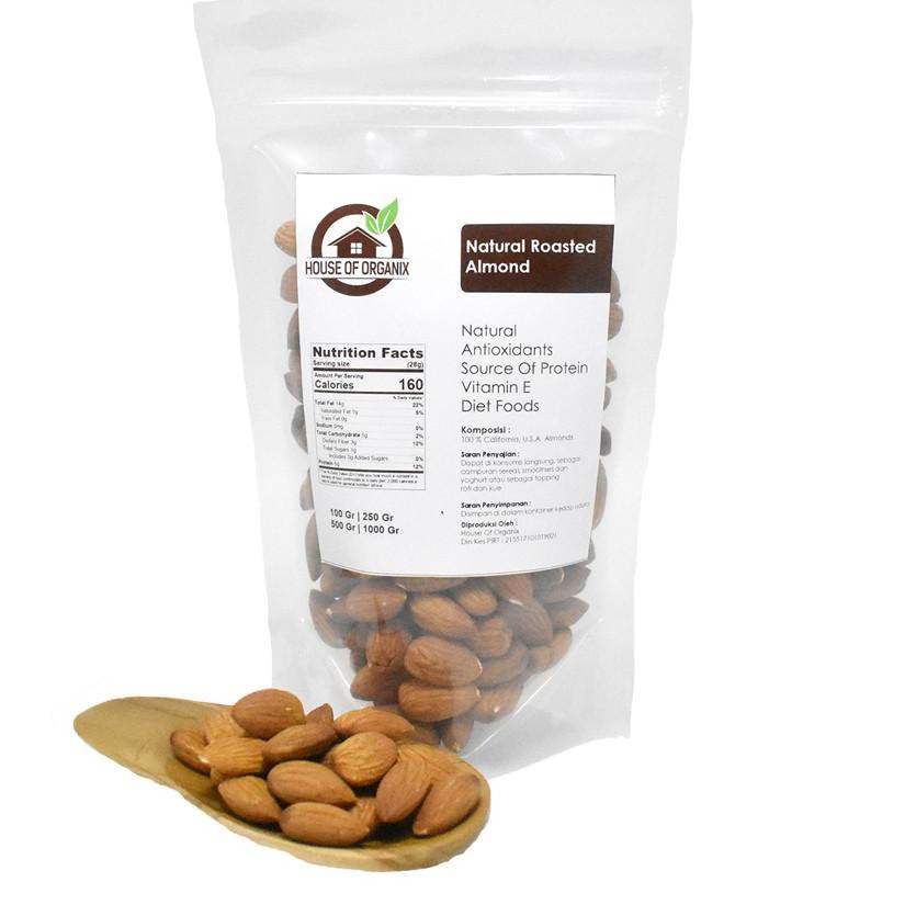 

M3njuahlz Natural Roasted Almond (Panggang) 500 Gr |P2Q004 ,,,,,,!