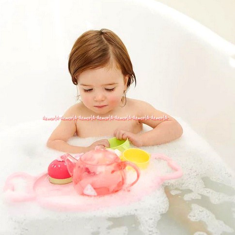 Elc Bathtime Tea Party 6Pcs Mainan Kue Dan Piring Saat Mandi Bisa Terapung