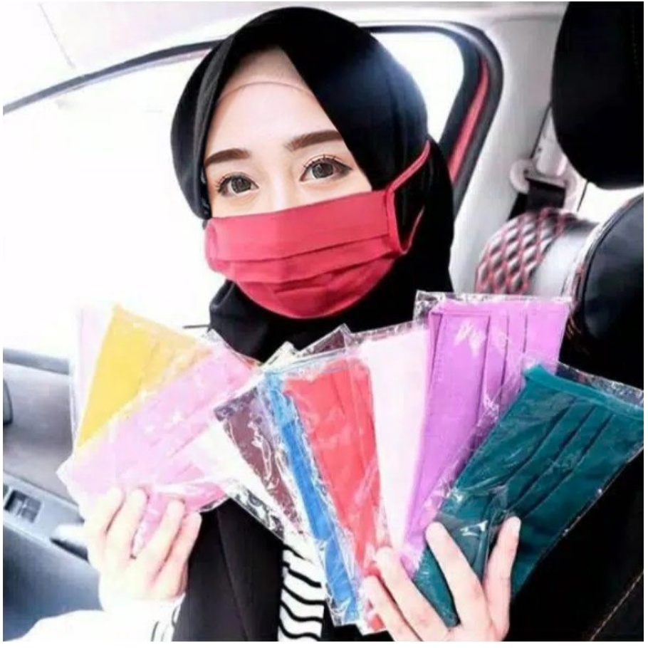 MASKER KAIN POLOS OXFORD / MASKER PENGENDARA MOTOR