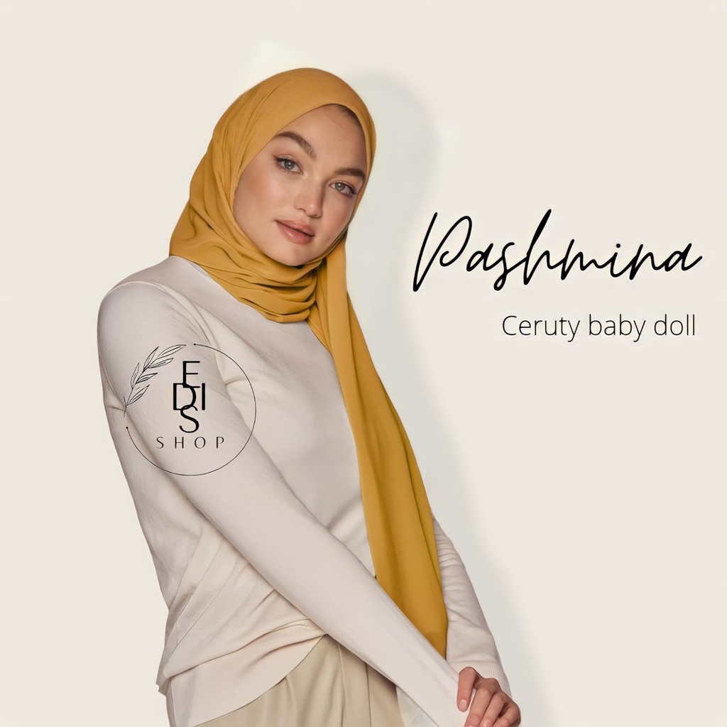 Pashmina ceruty babydoll premium (180x75)