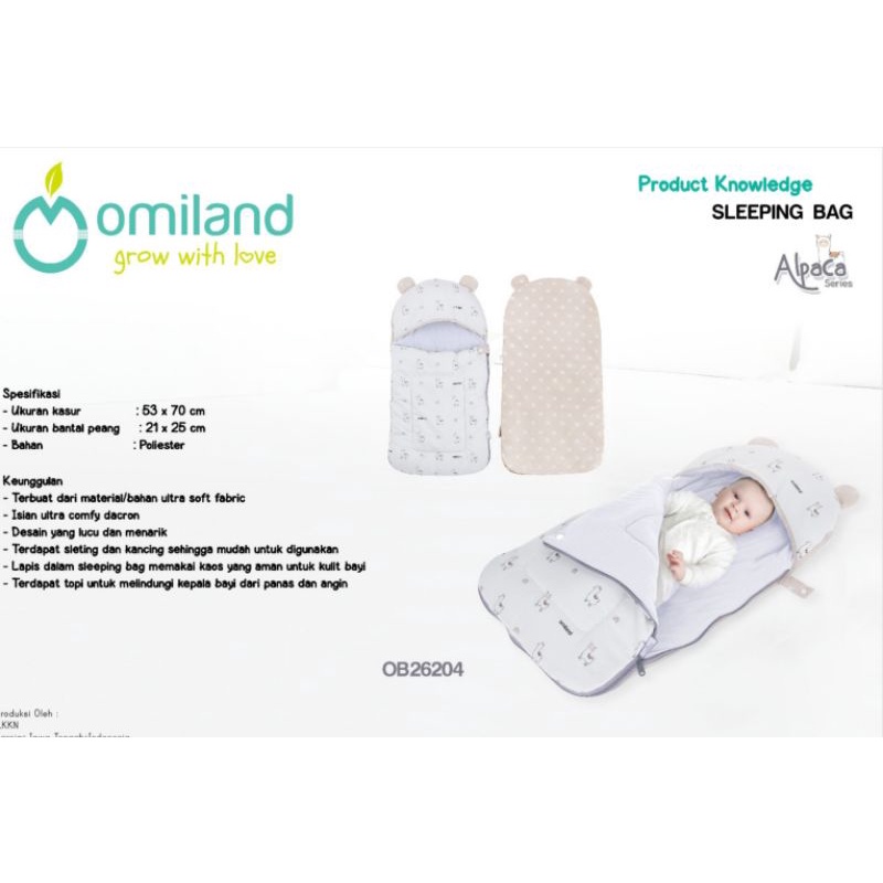 Omiland selimut / sleeping bag bayi alpaca series