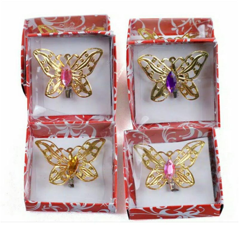 BROS KUPU KUPU / BROS PIN JILBAB KUPU KUPU / SOUVENIR BROS MURAH MERIAH