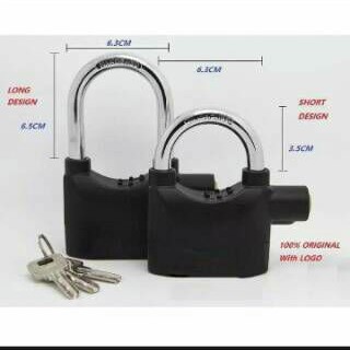 makassar GEMBOK ALARM KINBAR ANTI MALING KUNCI ALARM MOTOR MOBIL PAGAR SEPEDA / JEPALO SHOP MAKASAR-2