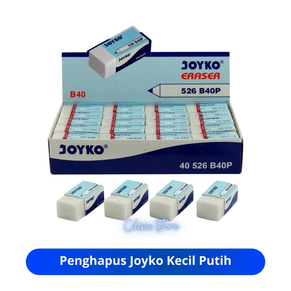 

Penghapus Joyko Kecil / Penghapus Joyko B40P Putih / Hapusan Pensil