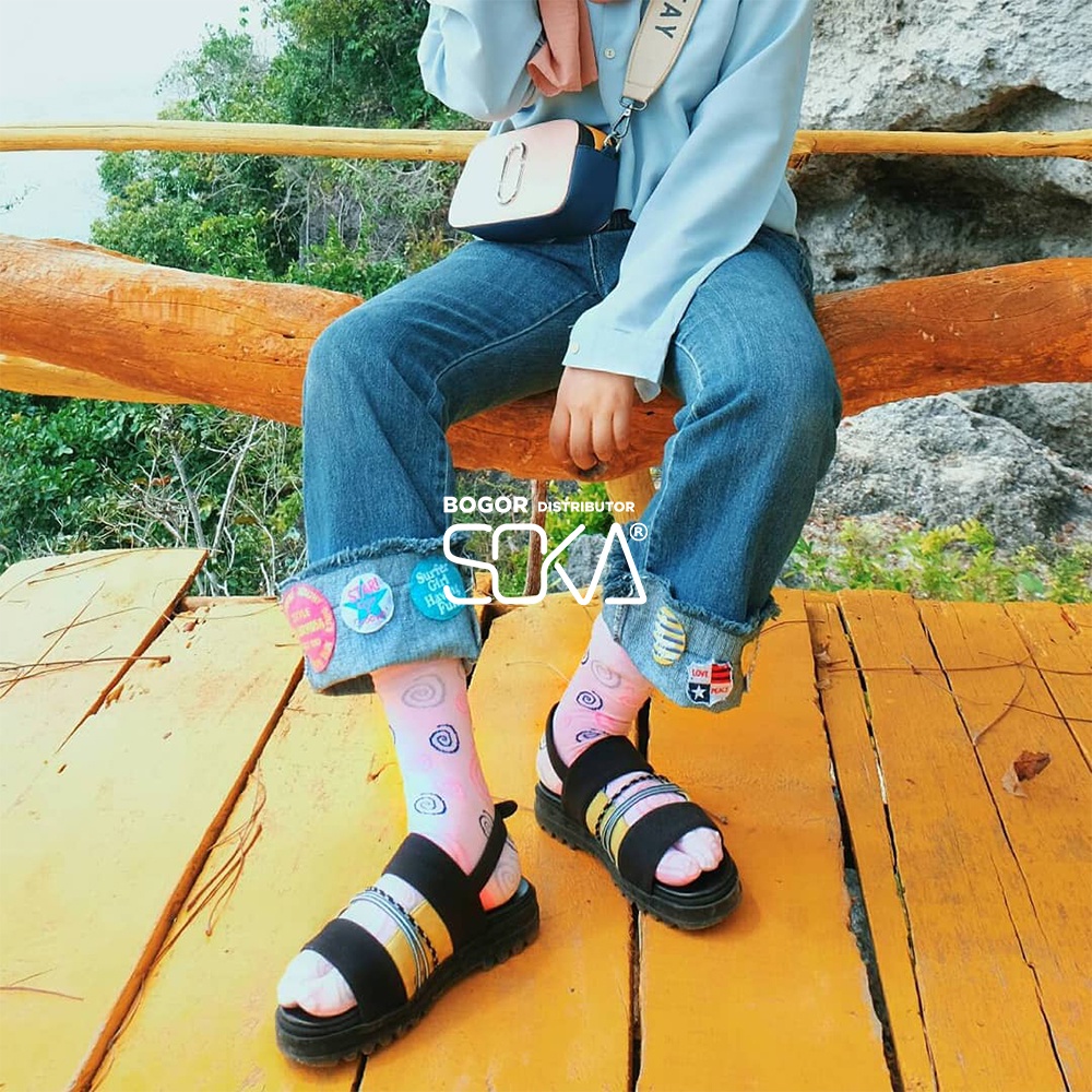 Kanik Infinity Circular - Kaos Kaki Jempol Motif Bundar - Distributor Kanik