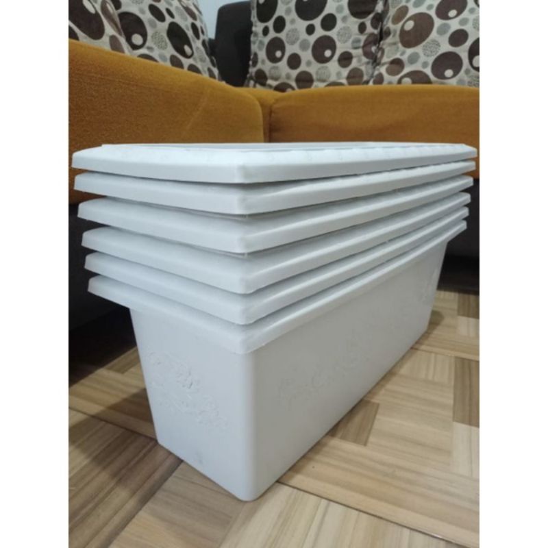 pot putih untuk tanaman hias Lee Kwan yew dan tanaman hias lainnya panjang 60cm