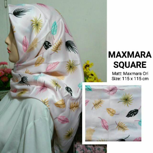 Hijab maxmara square bulu