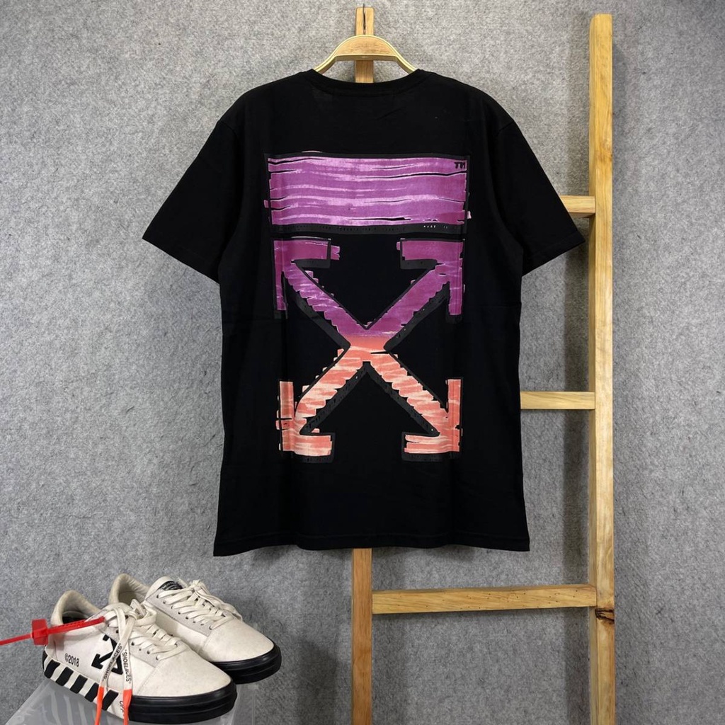 KAOS TSHIRT OFF WHITE PASTLE GRADIENT LENGAN PENDEK MIRROR FULLTAG