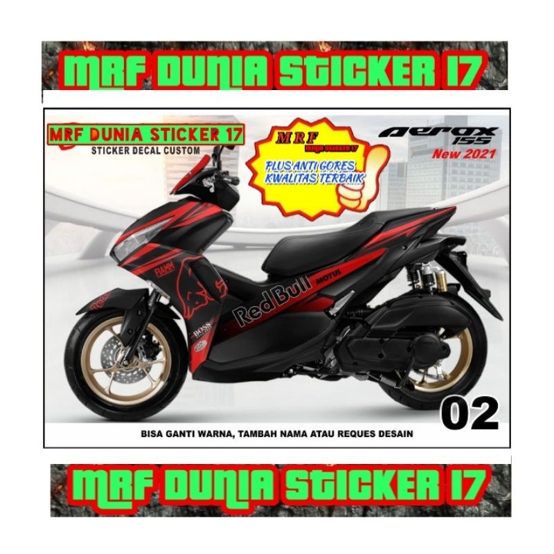 Decal Stiker Motor Yamaha Aerox 2021 Full Body Modifikasi 02