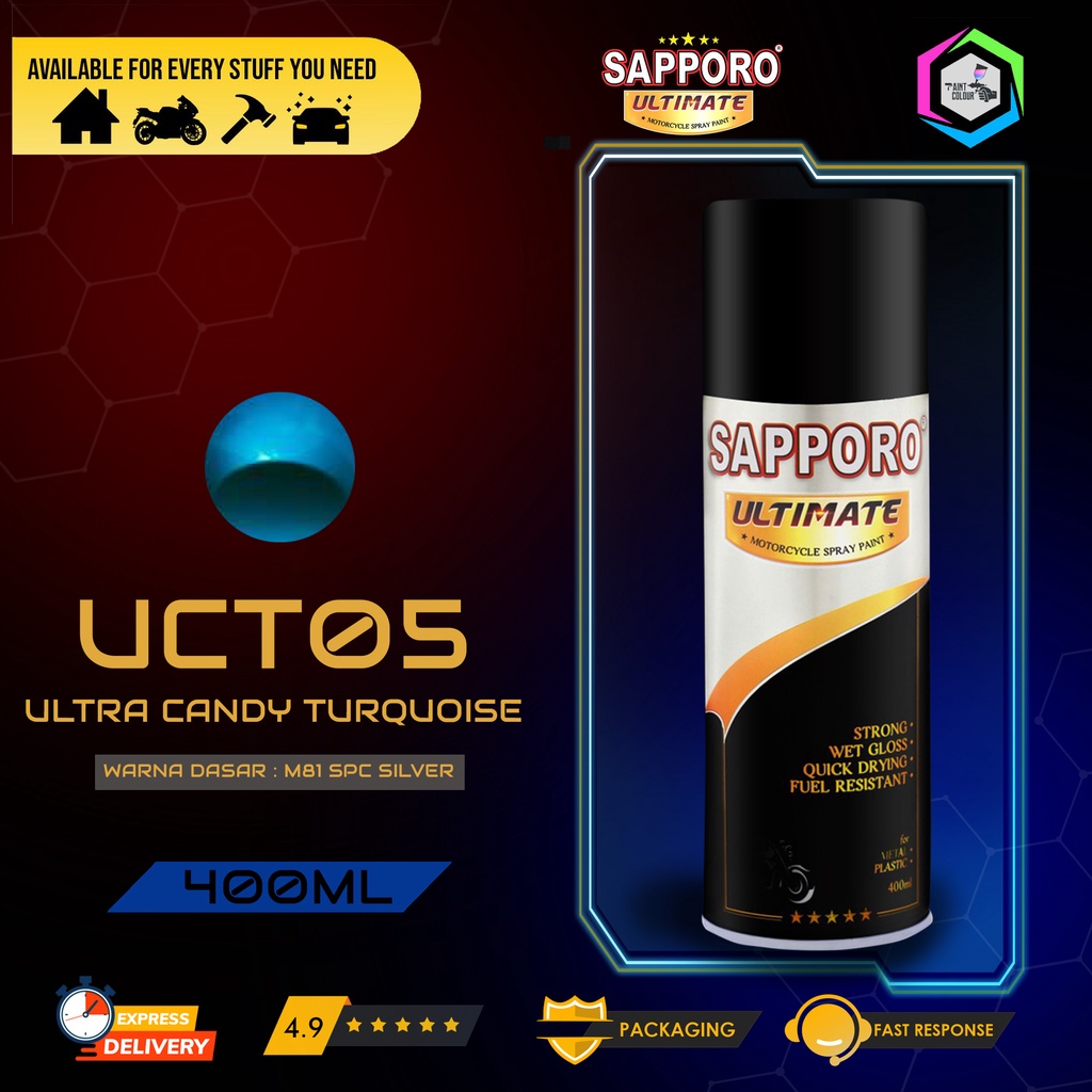 SAPPORO ULTIMATE Cat Semprot UCT05 - ULTRA CANDY TURQUOISE