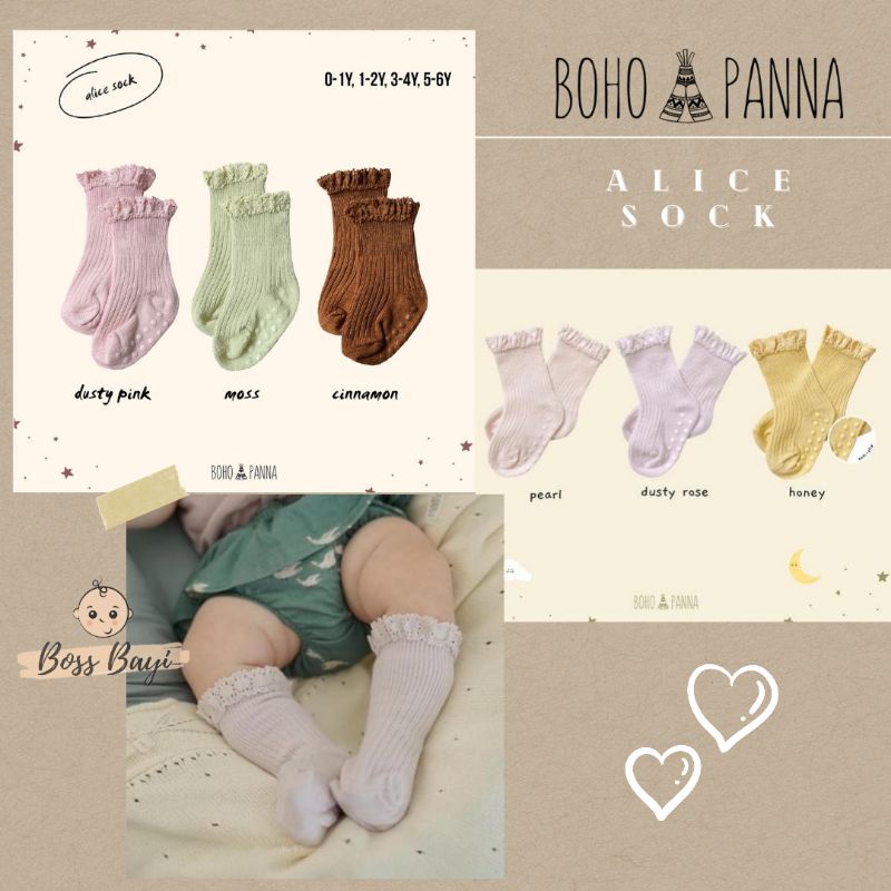 BOHOPANNA - Alice Sock / Kaos Kaki Anak Perempuan