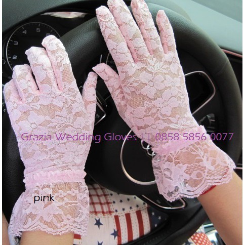 SR20 Sarung tangan pesta sarung tangan pengantin bridal gloves