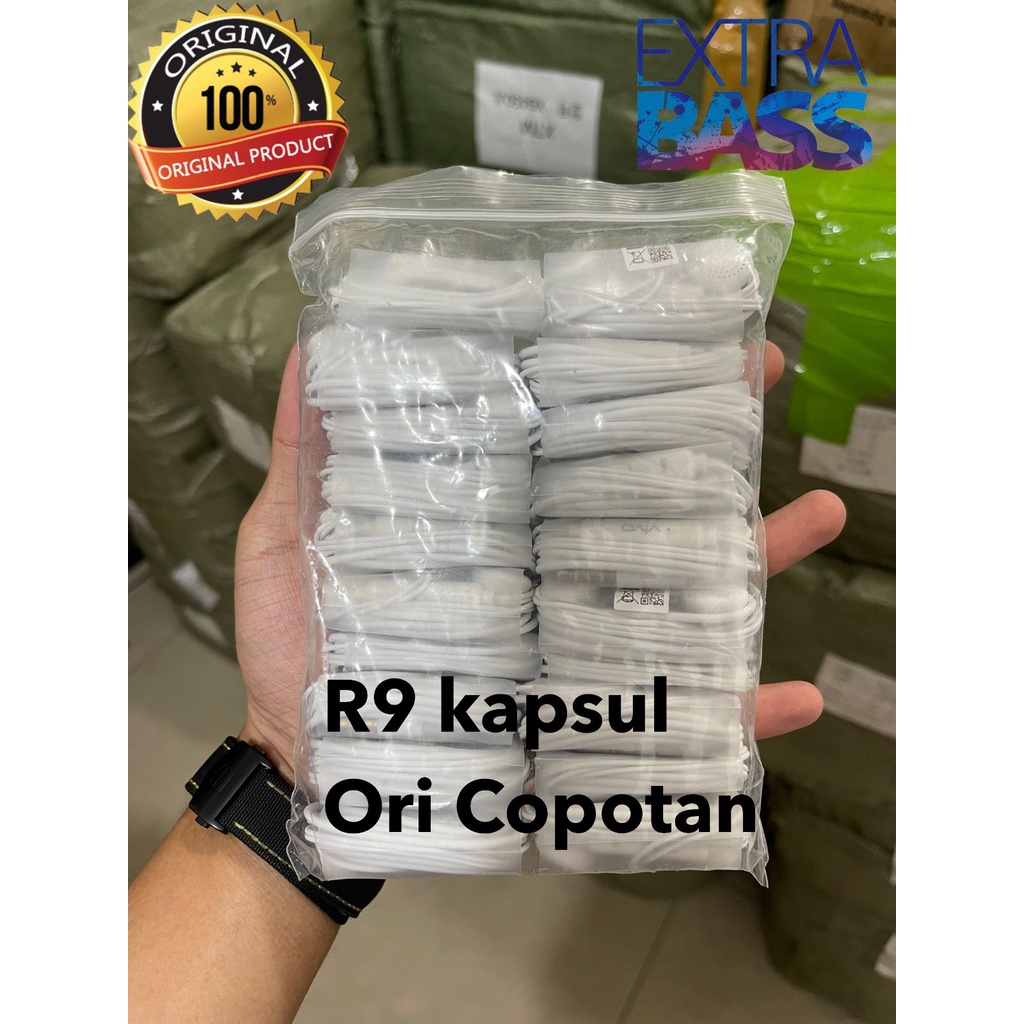 HEADSET OPPO ORIGINAL HANDSFREE EARPHONE OPPO F11 PRO F9 A3S A7 A5S F7 F5 FIND X R15 R11 R9 R7 PACKING CAPSUL