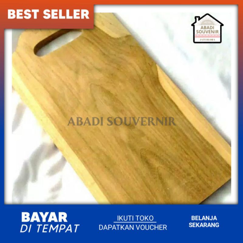 TALENAN KAYU JATI PERMUKAAN HALUS TERLIHAT SERAT KAYUNYA