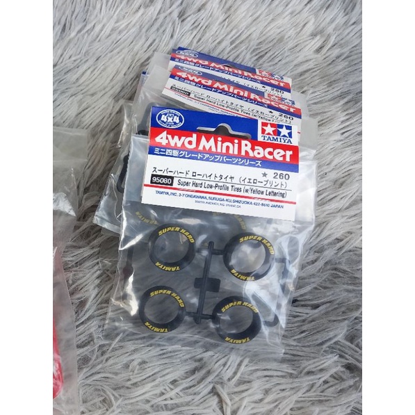 Bundling (super Hard tire yellow lettering merk Tamiya Ori - Tool Box Auldey )
