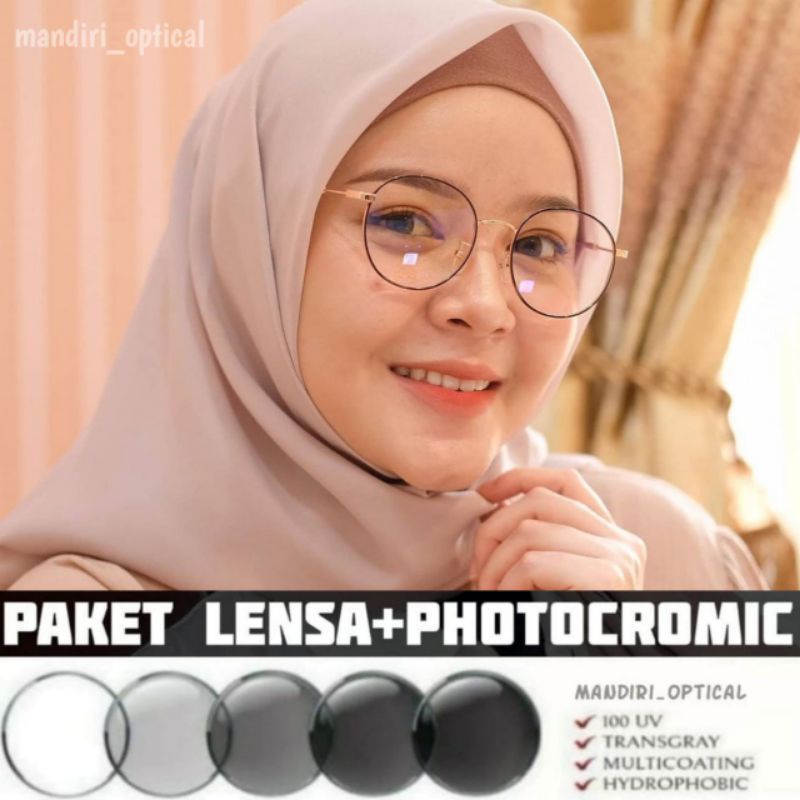 Kacamata murah | (paket frame+lensa antiradiasi) | kacamata photocromic | gratis lensa minus | kacamata fashion | kacamata wanita | kacamata kekinian | frame 6234