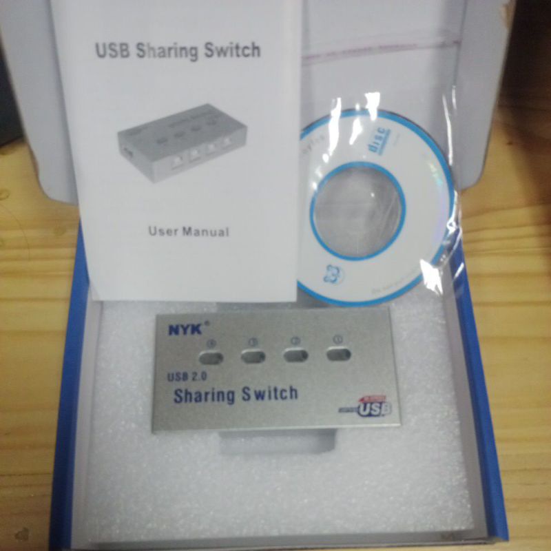 Auto USB Switch 1:4 NYK USB Sharing Switch tanpa power