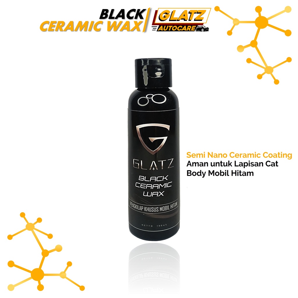 Pengkilap Mobil Hitam GLATZ Black Ceramic Wax Semi Nano Coating