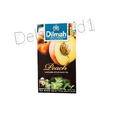 

Dilmah peach flavoured ceylon black tea 20 tea bag 40 gr