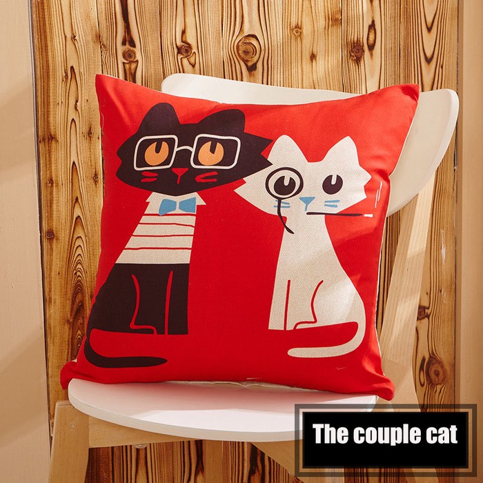 Sarung Bantal Kursi GRATIS Bantal Ukuran 40 x 40 Animal Bantal Sarung Terbaru Model Lucu Termurah