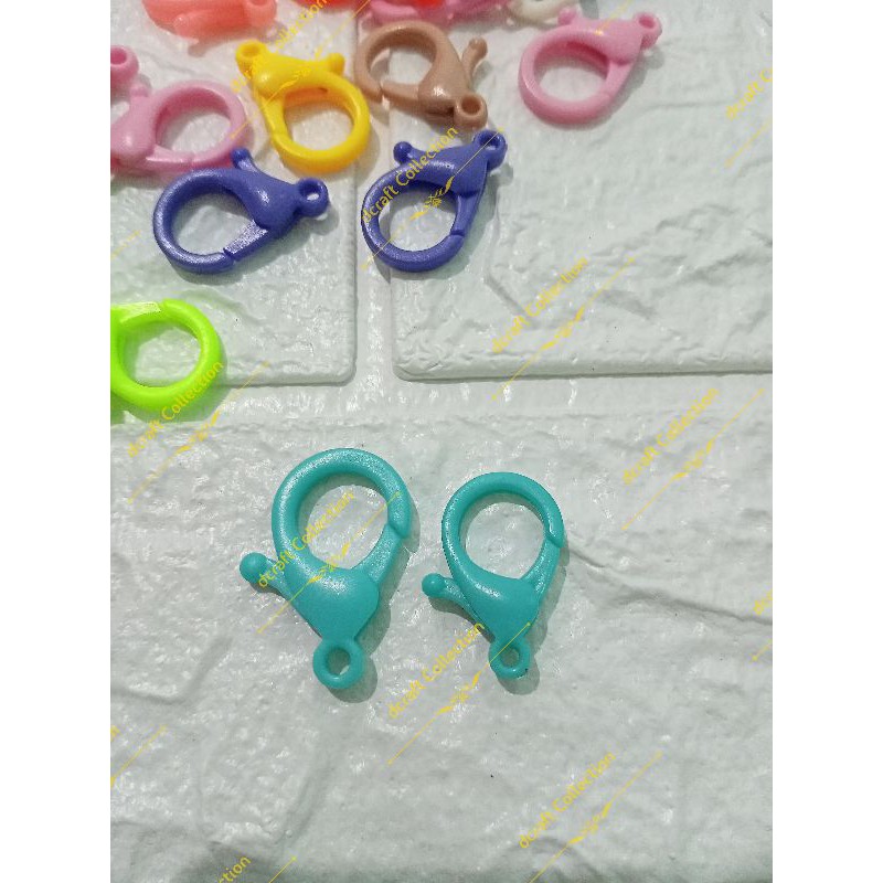 Kokot Udang Plastik Warna 2.5cm isi 10biji