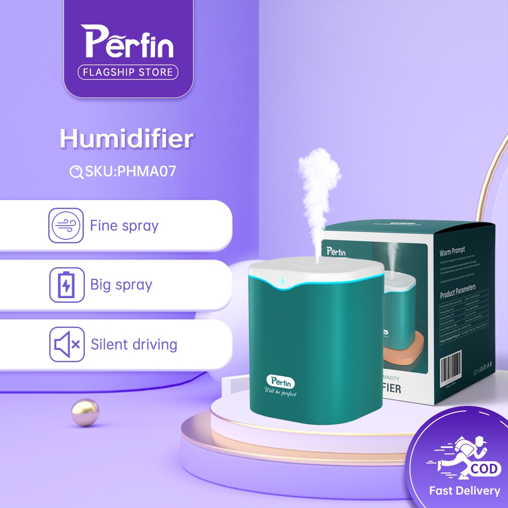 Perfin PHMA07 Humidifier diffuser 2000ML-Hijau