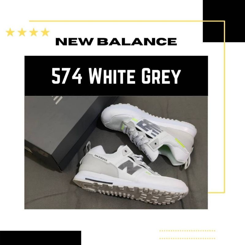 Sepatu Sneaker NB 574 Grey White