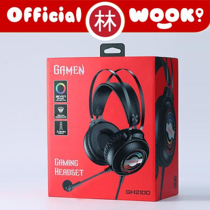 Vivan Gamen GH2100 3.5mm Audio Jack Input Wired Gaming Headset &amp; RGB