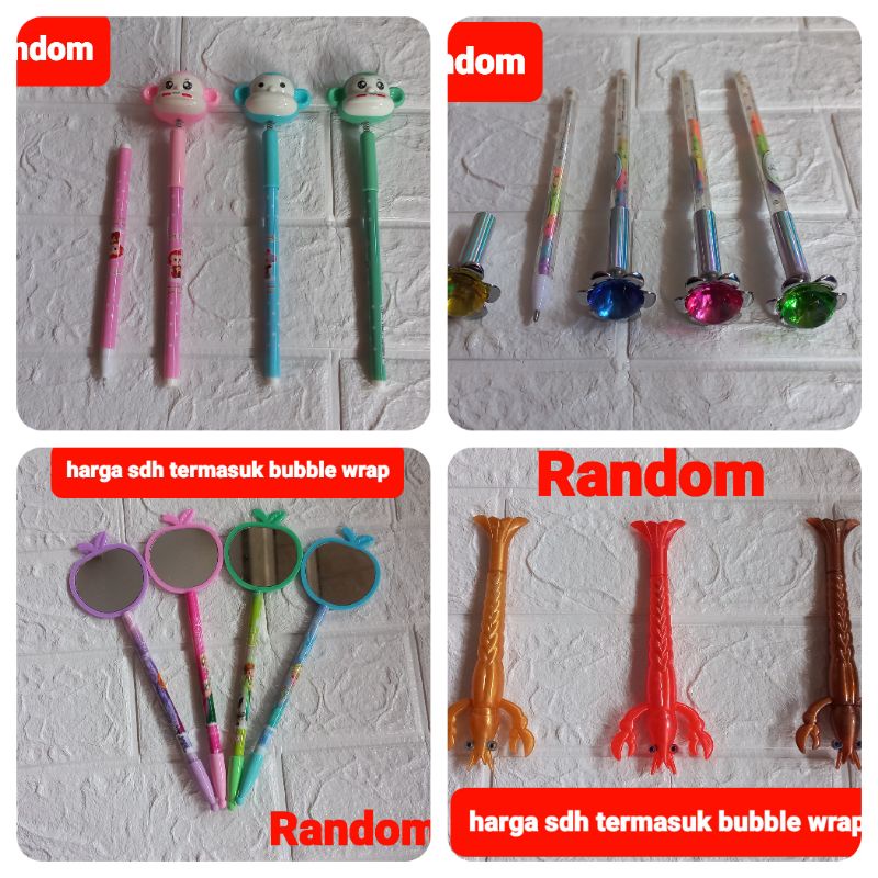 

Gelpen Fancy Gambar Kepala Boneka dan Lucu