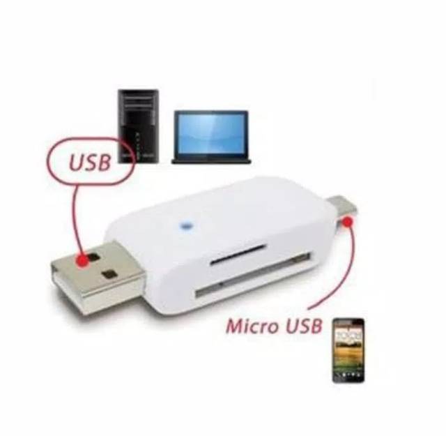 OTG USB Card reader 4 in 1 multi fungsi