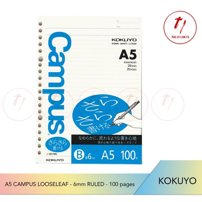 

Binder | Kokuyo Campus Loose Leaf Paper A5-6Mm Ruled Kualitas Terbaik