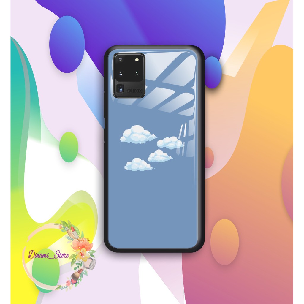 Back case glass CLOUD Oppo A3s A1k A5 A9 2020 A7 F9 A5s A31 A52 a53 A92 A37 A57 A59 A71 A83 DST1422