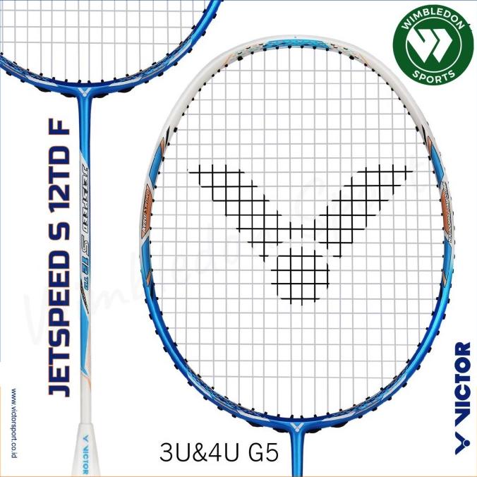 Raket Badminton Victor Jetspeed S 12 Td F Biru / Victor Js-12Td F Jason_Ariyandi