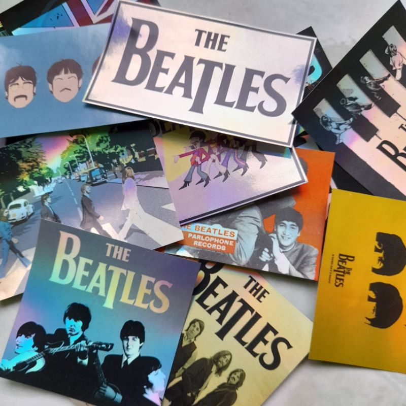 Jual Stiker Hologram Stiker The Beatles Stiker Pack Isi Pcs Stiker Gitar Stiket Helm