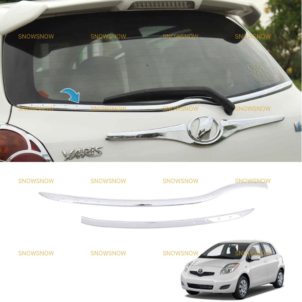 List Kaca Belakang Yaris 2005 2008 2010 2013 Chrome