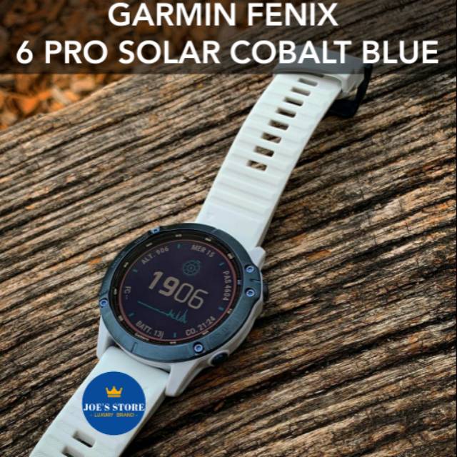 GARMIN FENIX 6 PRO SOLAR Cobalt Blue ORIGINAL (FREE SHIRT)
