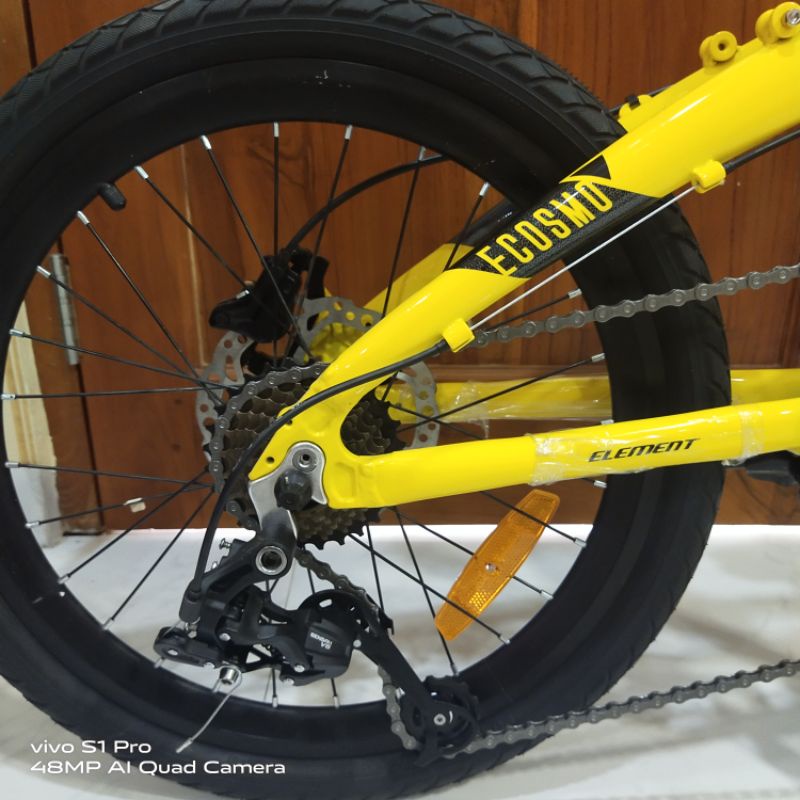 Sepeda Lipat 20 inch Element ECOSMO 8speed Hydraulic