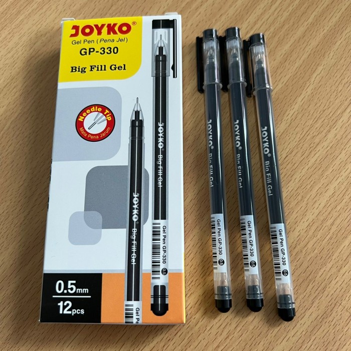 

Terlaris (NEW)Pulpen Gel Joyko Big Fill Gel GP-330 (LUSIN)