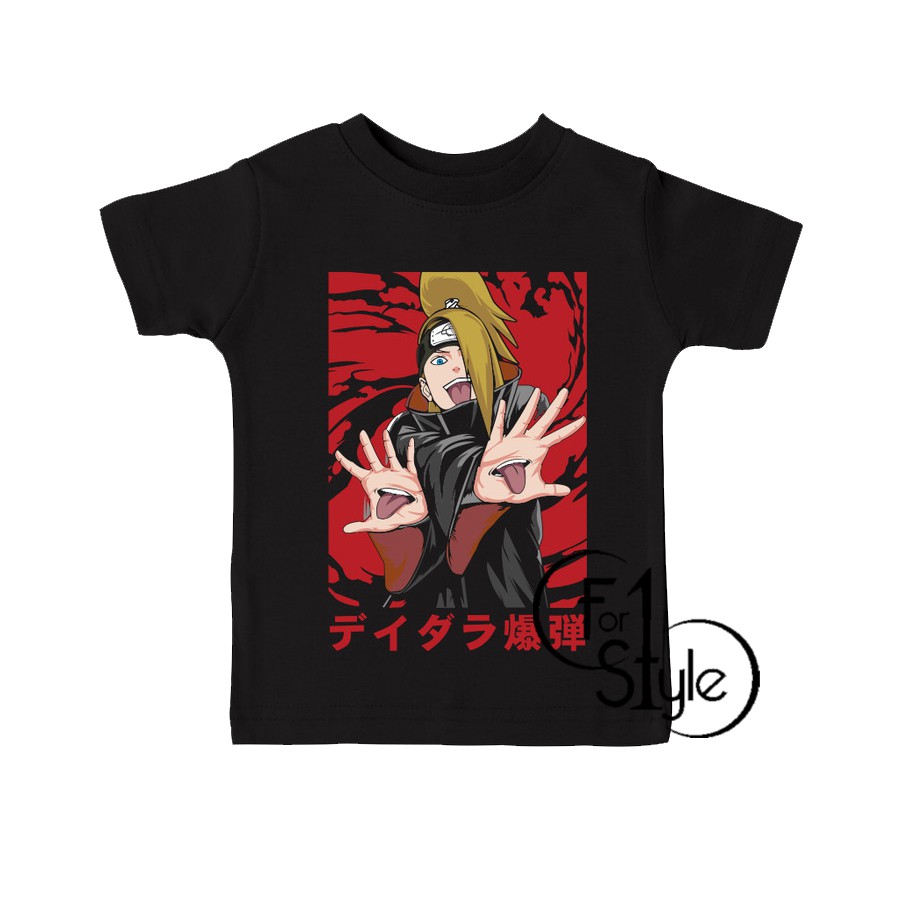Kaos Baju Anak NARUTO DEIDARA AKATSUKI murah