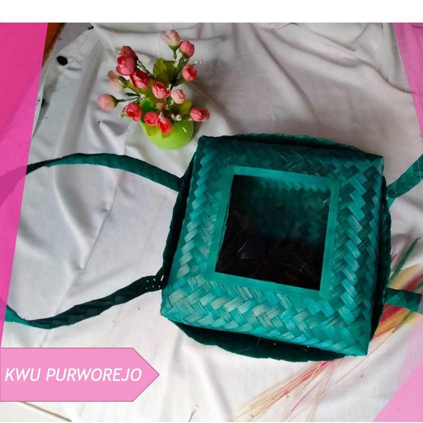 SEPASANG BESEK 22 X22 X9- BESEK WARNA JINJING-BESEK CANGKING-TAS SNACK-TAS SOVENIR-TAS CANGKING-BESE