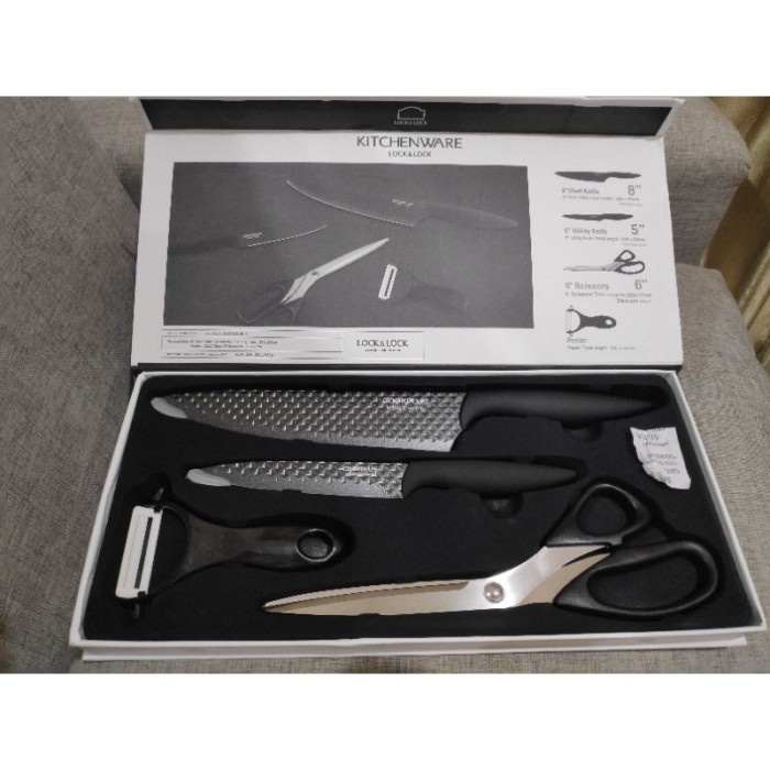 Lock & Lock Kitchenware Knife Diamond Black High Quality Terbaru promo