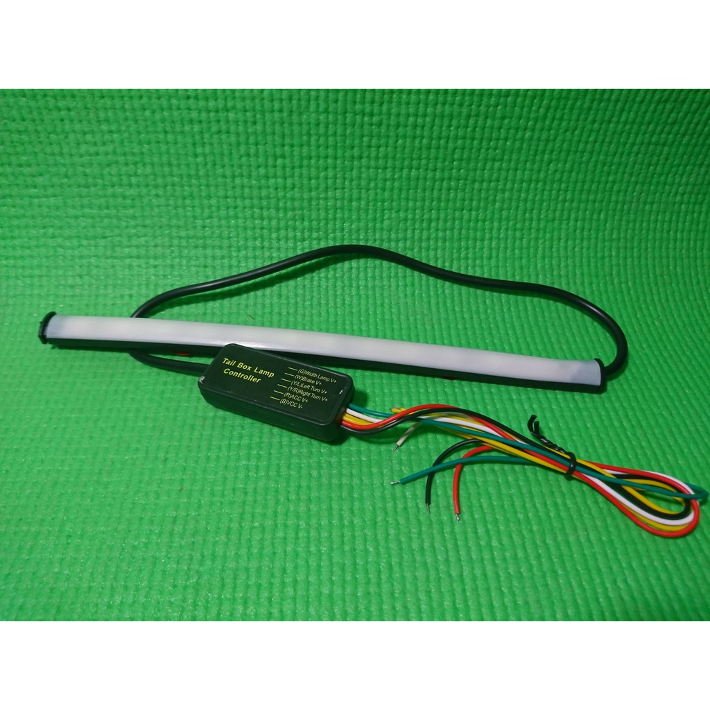 LED BAGASI RGB MOTOR LAMPU PLAT RGB MOTOR LED RGB MOTOR 23 CM