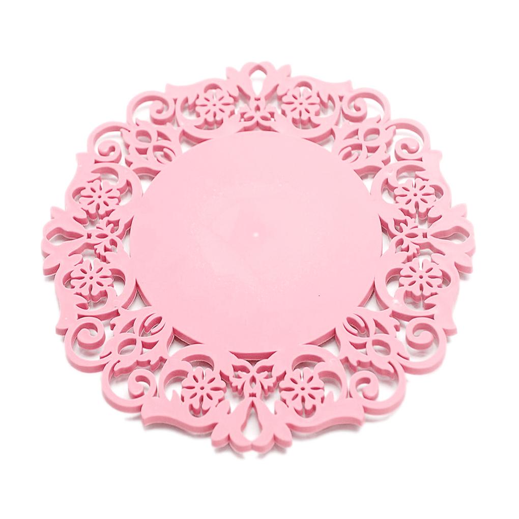 1/2pcs Warna Permen Non-slip Alas Meja Tahan Cangkir Teh Silicone Pad Panas